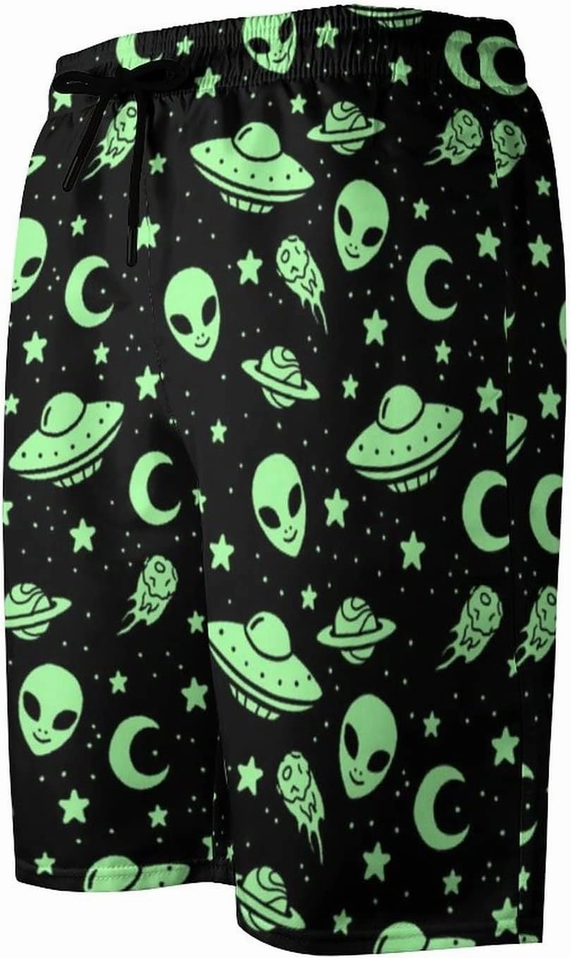 Novelty Swim Trunks for Men, Ramen Noddle Soup Print Funny Quick Dry Board Shorts Swimwear Beach Short Bathing Suits
