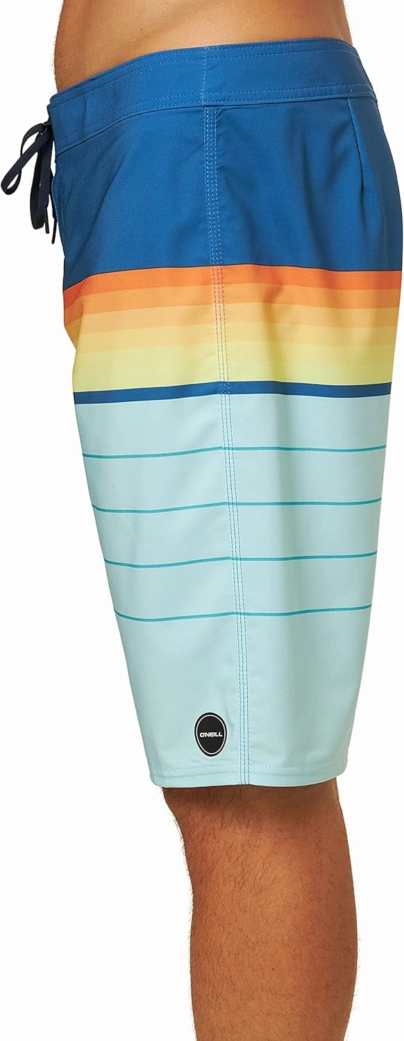 O'NEILL Mens Hyperfreak Heist Swim Trunks - 21 Inch Inseam Fixed Waist Boardshorts for Men with Pocket