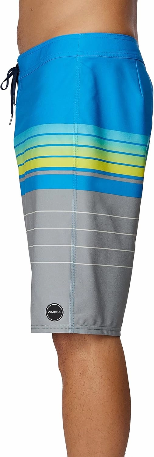 O'NEILL Mens Hyperfreak Heist Swim Trunks - 21 Inch Inseam Fixed Waist Boardshorts for Men with Pocket