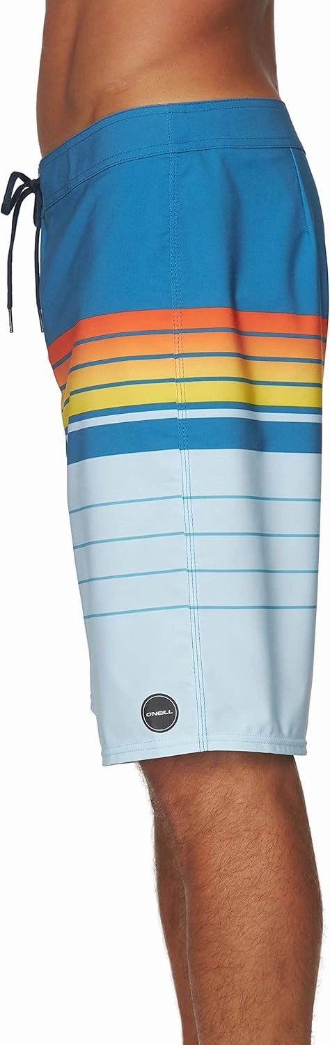 O'NEILL Mens Hyperfreak Heist Swim Trunks - 21 Inch Inseam Fixed Waist Boardshorts for Men with Pocket
