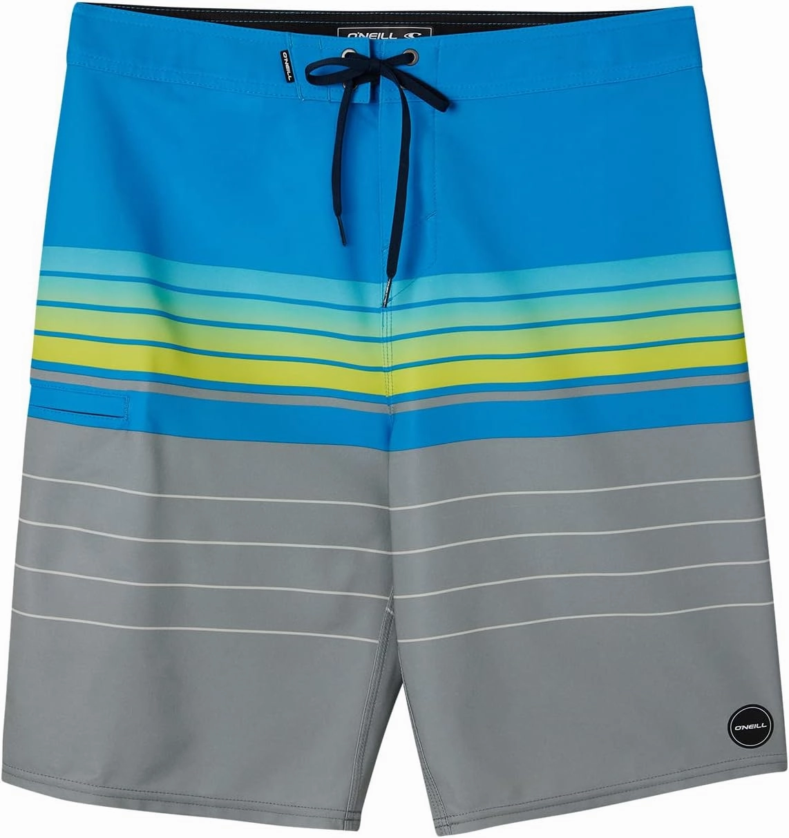 O'NEILL Mens Hyperfreak Heist Swim Trunks - 21 Inch Inseam Fixed Waist Boardshorts for Men with Pocket