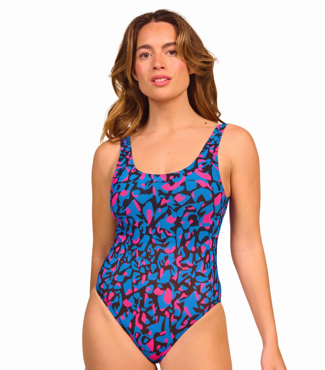 Oasis Tan Through Scoop Neck Swimsuit