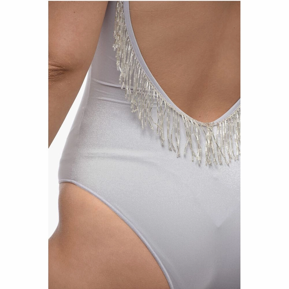 Osree Glitter Effect One-Piece Swimsuit With Women's Beads