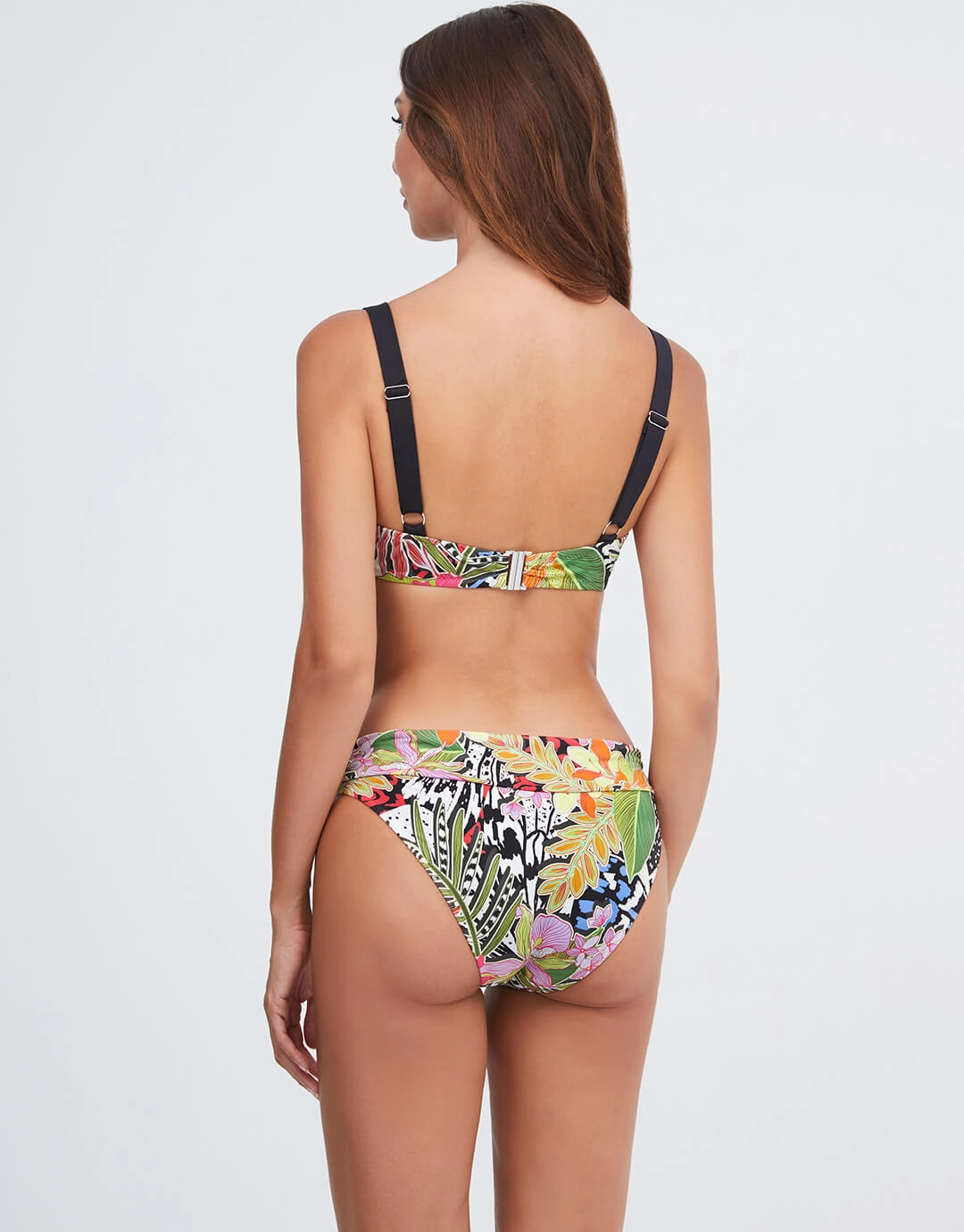 Palm Underwired Balcony Bikini Top - Multi