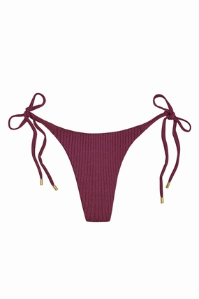 Palma Bottom - Eggplant Wide Rib