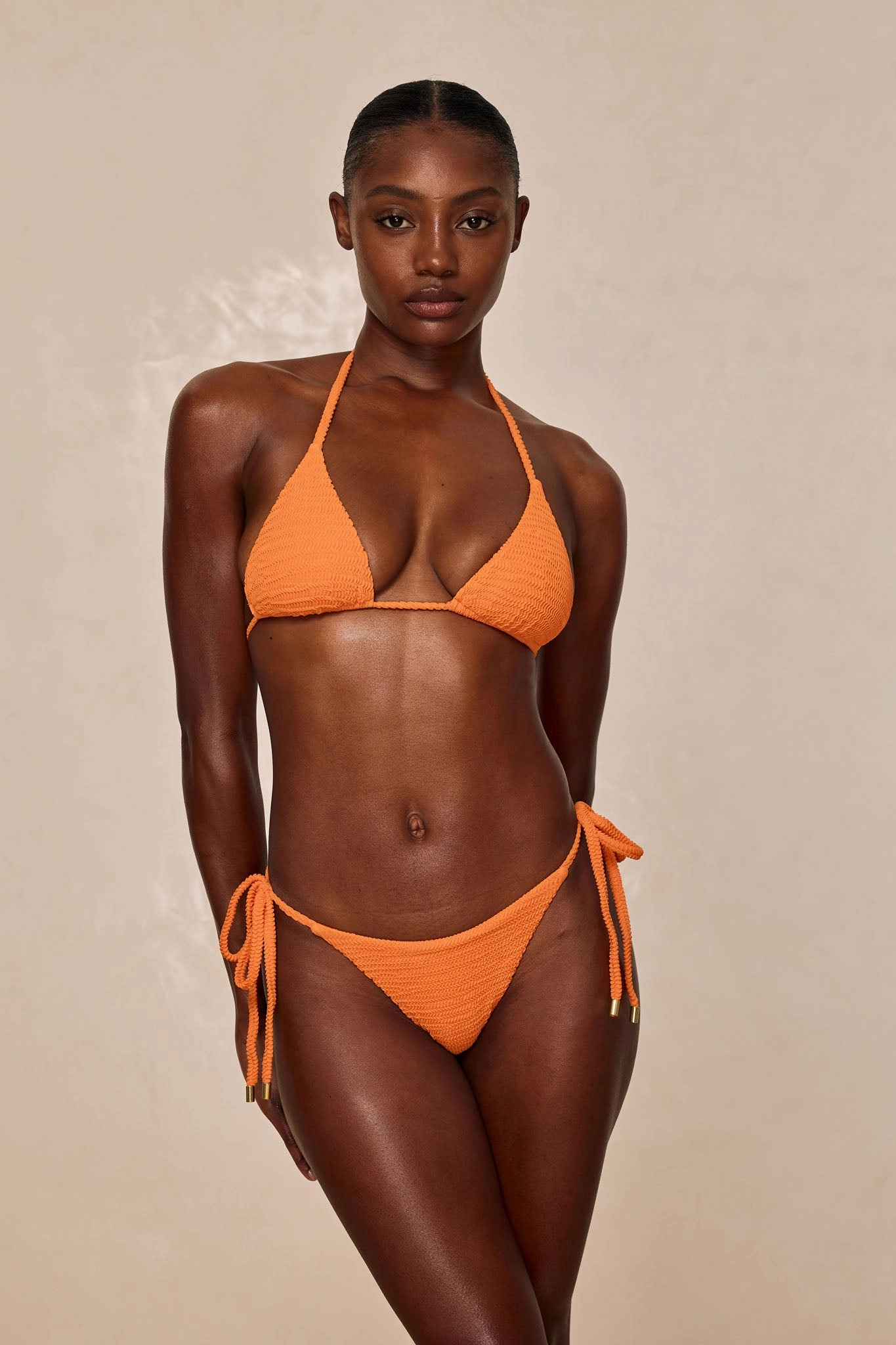 Palma Bottom - Tangerine Crinkle