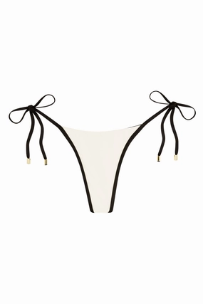 Palma Thong - Ivory/Black