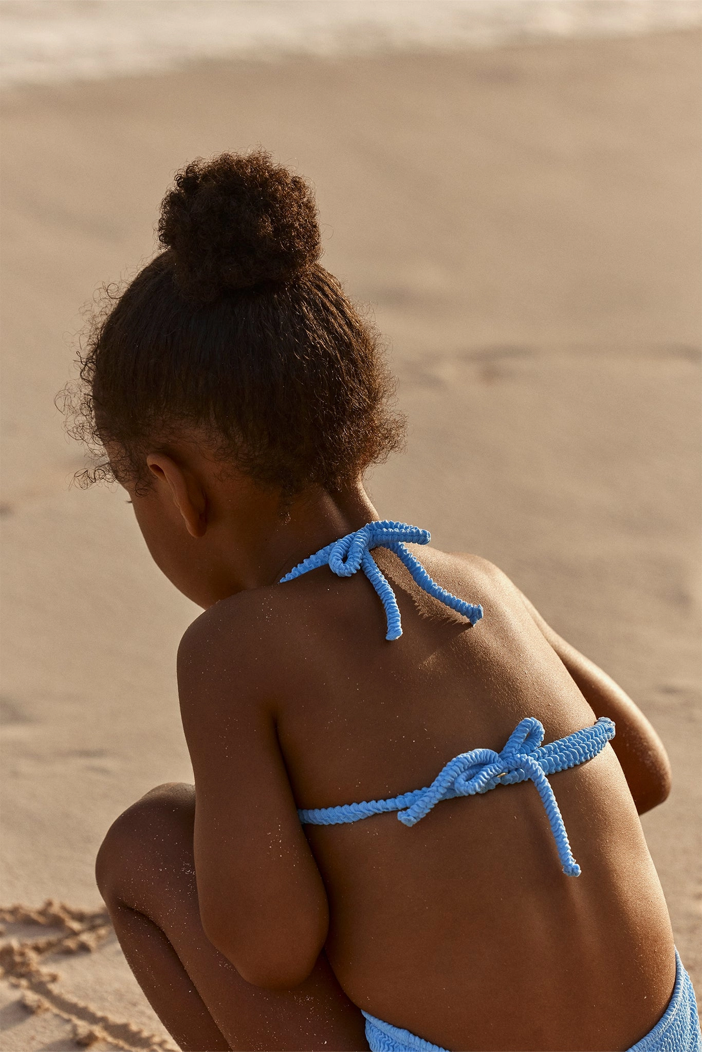 Palma Top & Seychelles Bottom Set - Azure Crinkle
