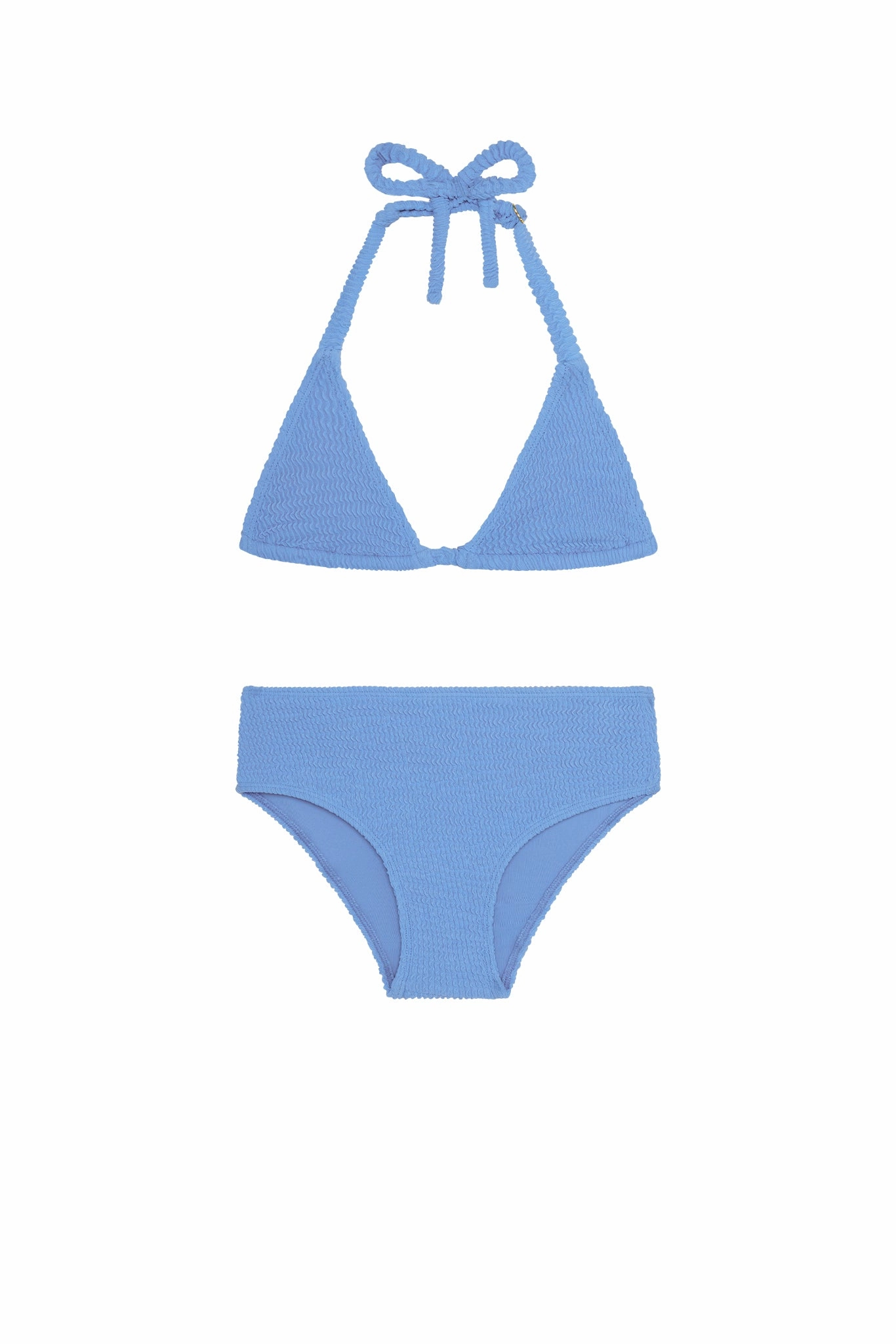 Palma Top & Seychelles Bottom Set - Azure Crinkle