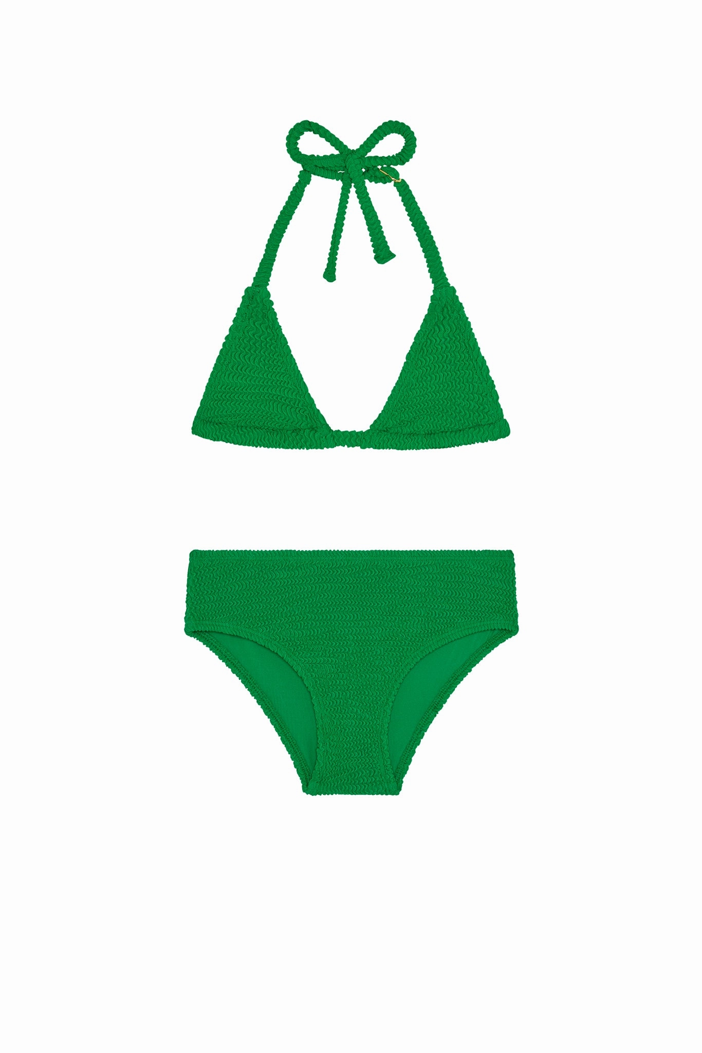 Palma Top & Seychelles Bottom Set - Palm Green Crinkle