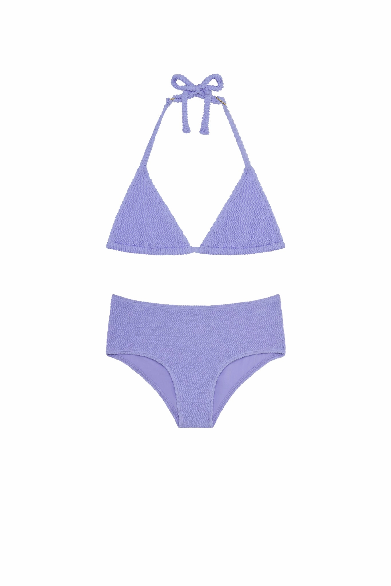 Palma Top & Seychelles Bottom Set - Wisteria Crinkle