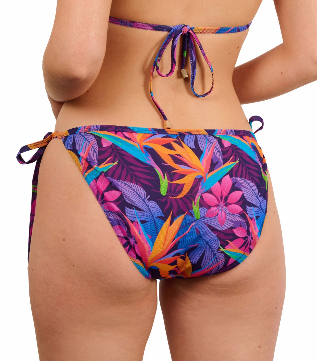 Paradise Purple Tan Through Tie Side Bikini Tanga