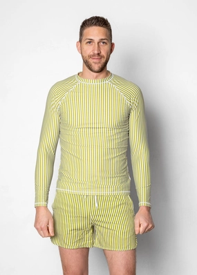 Pear Stripes | Men's Rashguard Top