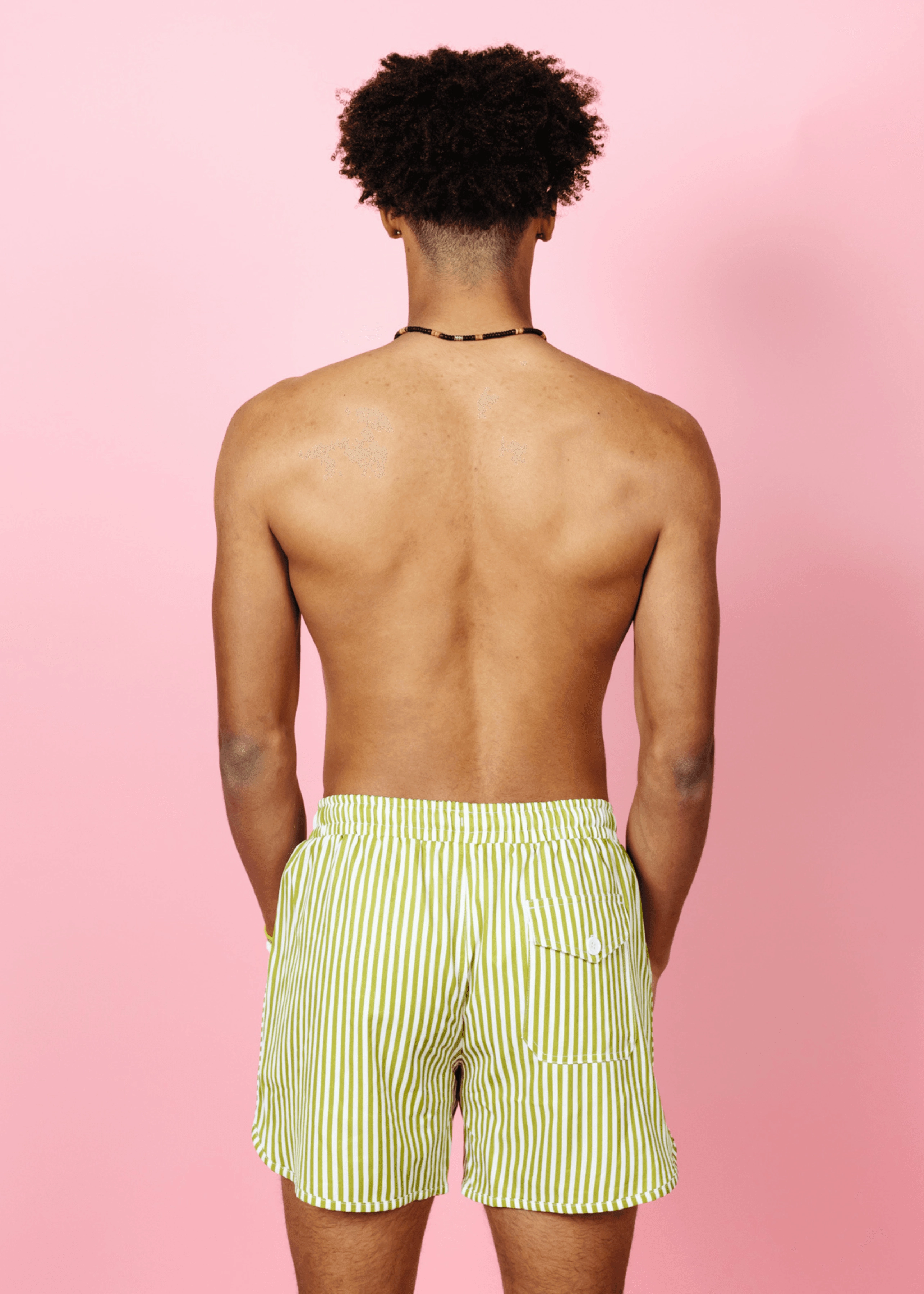 Pear Stripes | Men's Retro Shorties