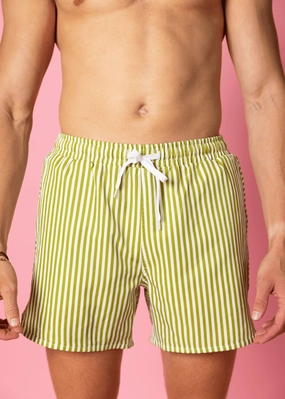 Pear Stripes | Men's Retro Shorties