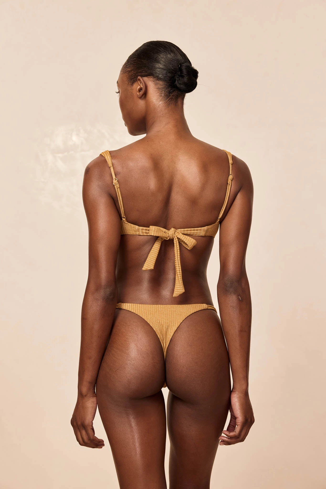Petit Ermitage Bottom - Antique Gold Lurex Rib