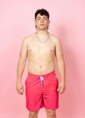 Pink Raspberry | Men's Swim Trunks