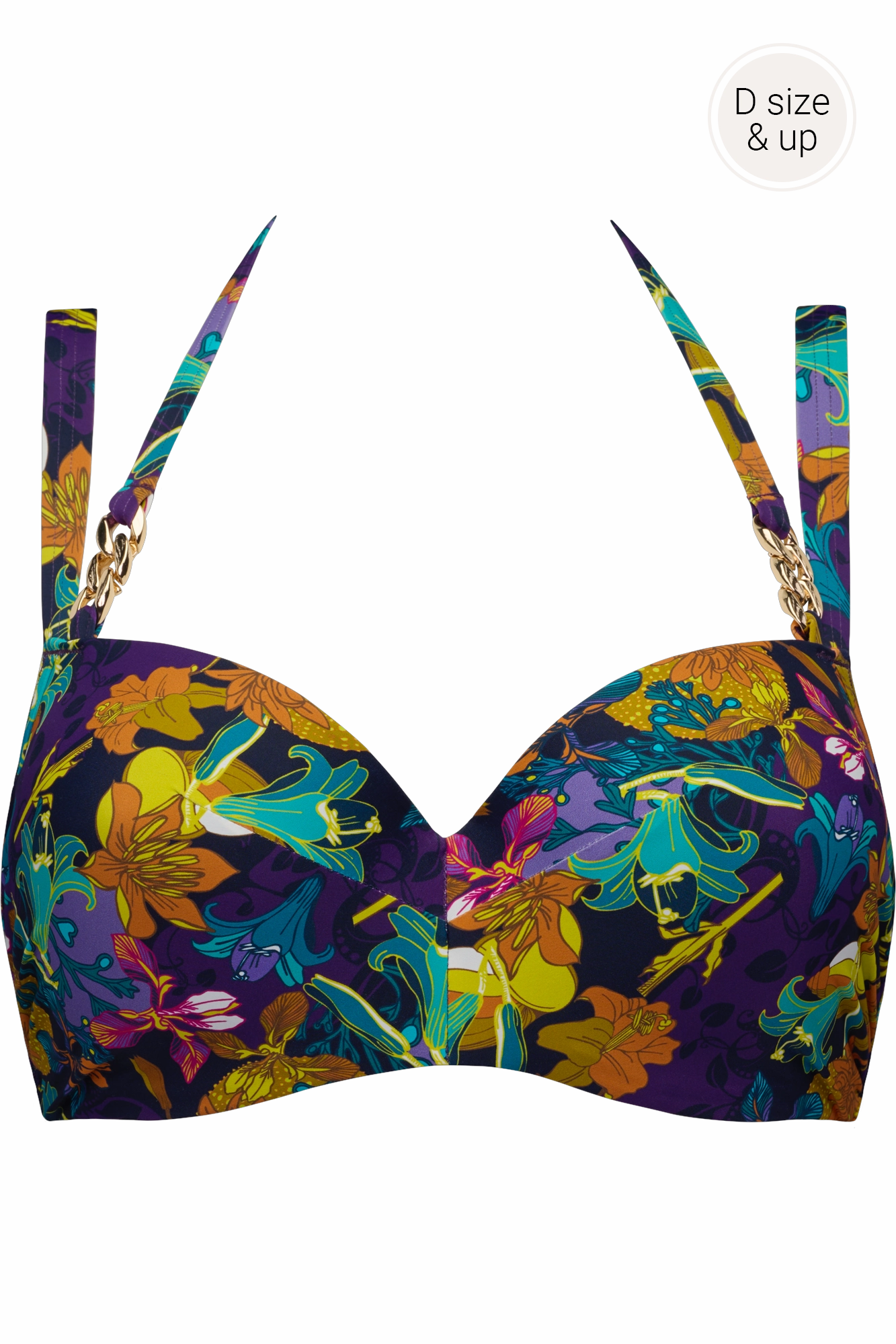plunge balcony bikini top