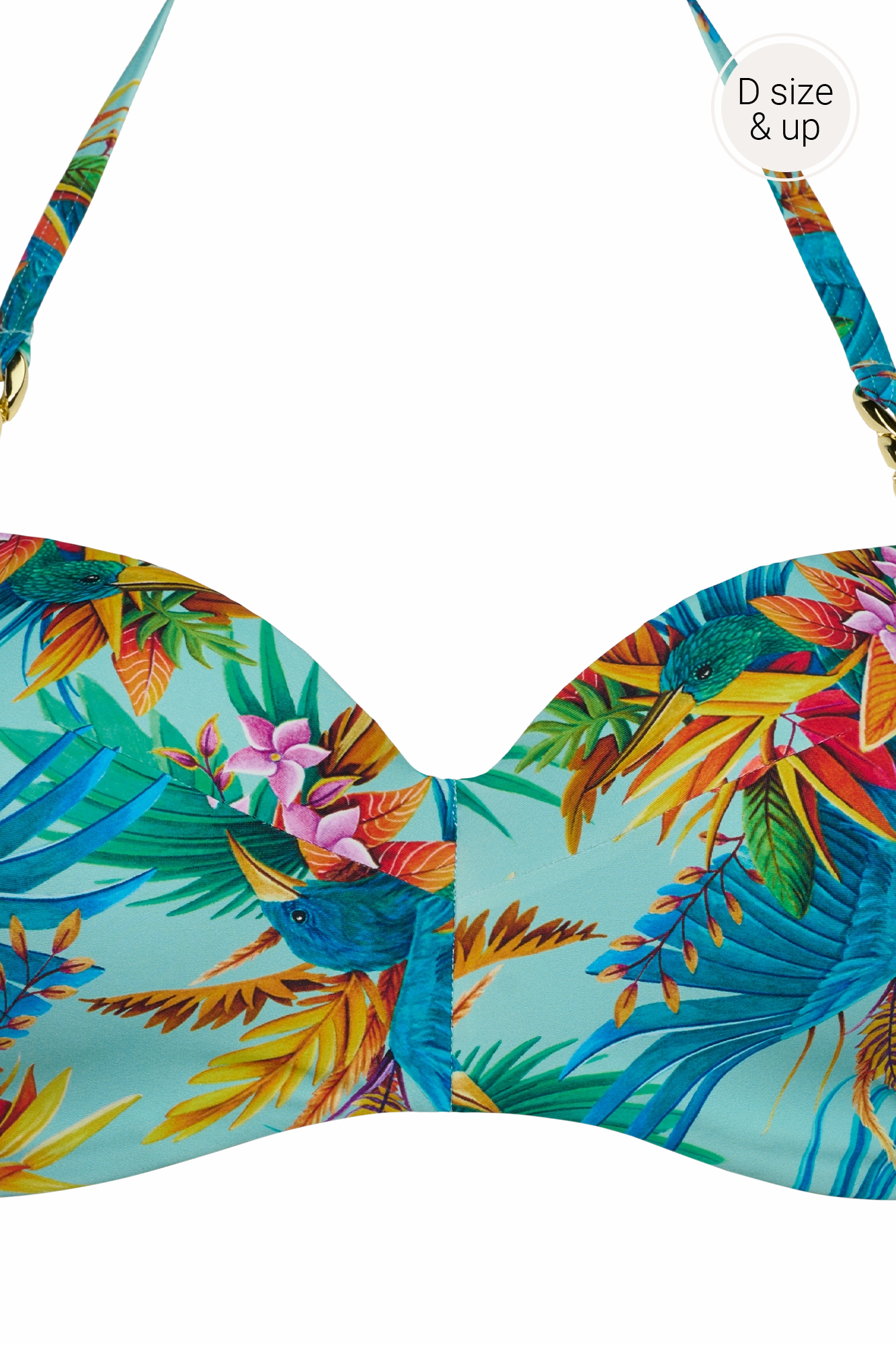 plunge balcony bikini top