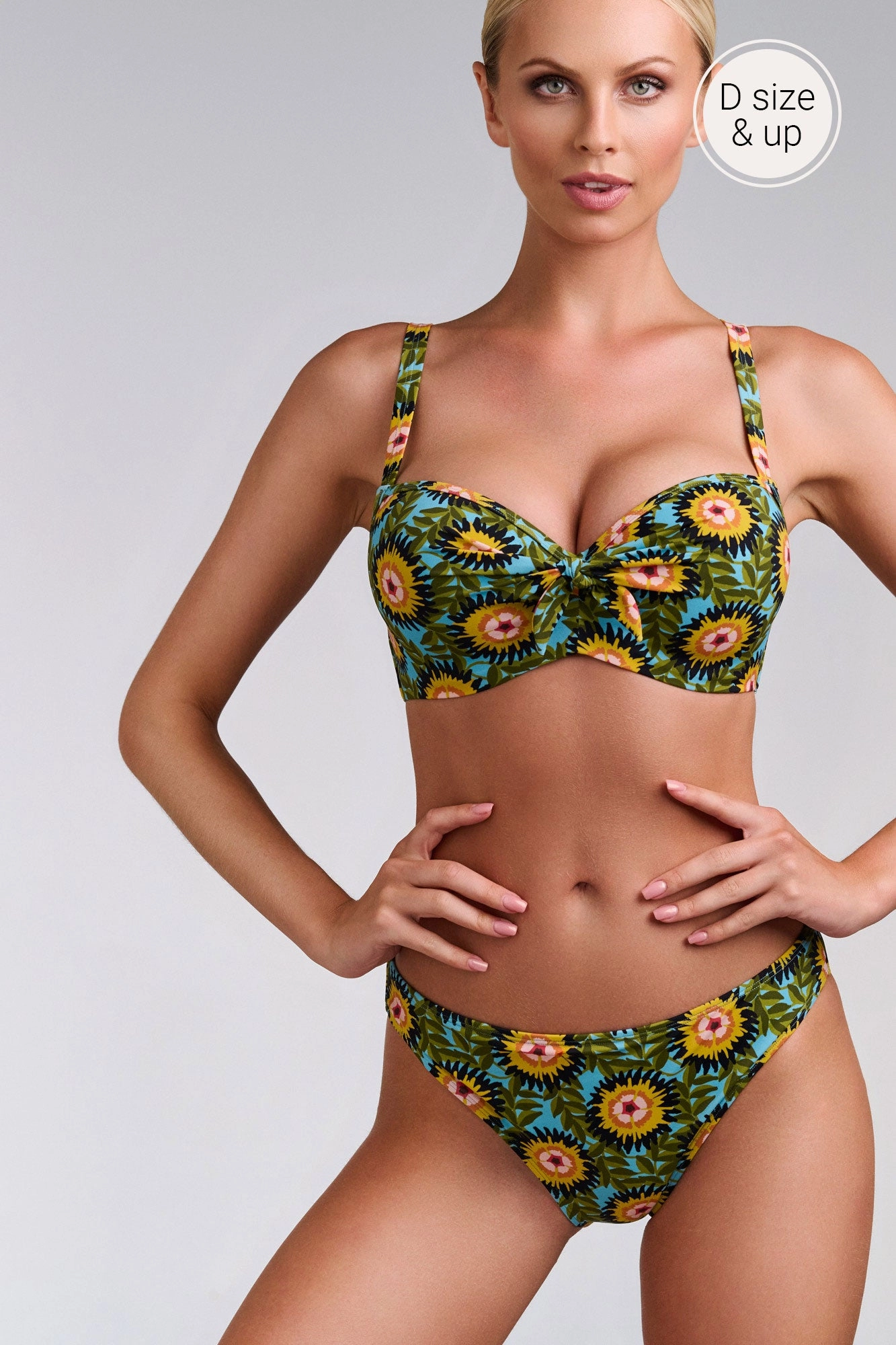 plunge balcony bikini top