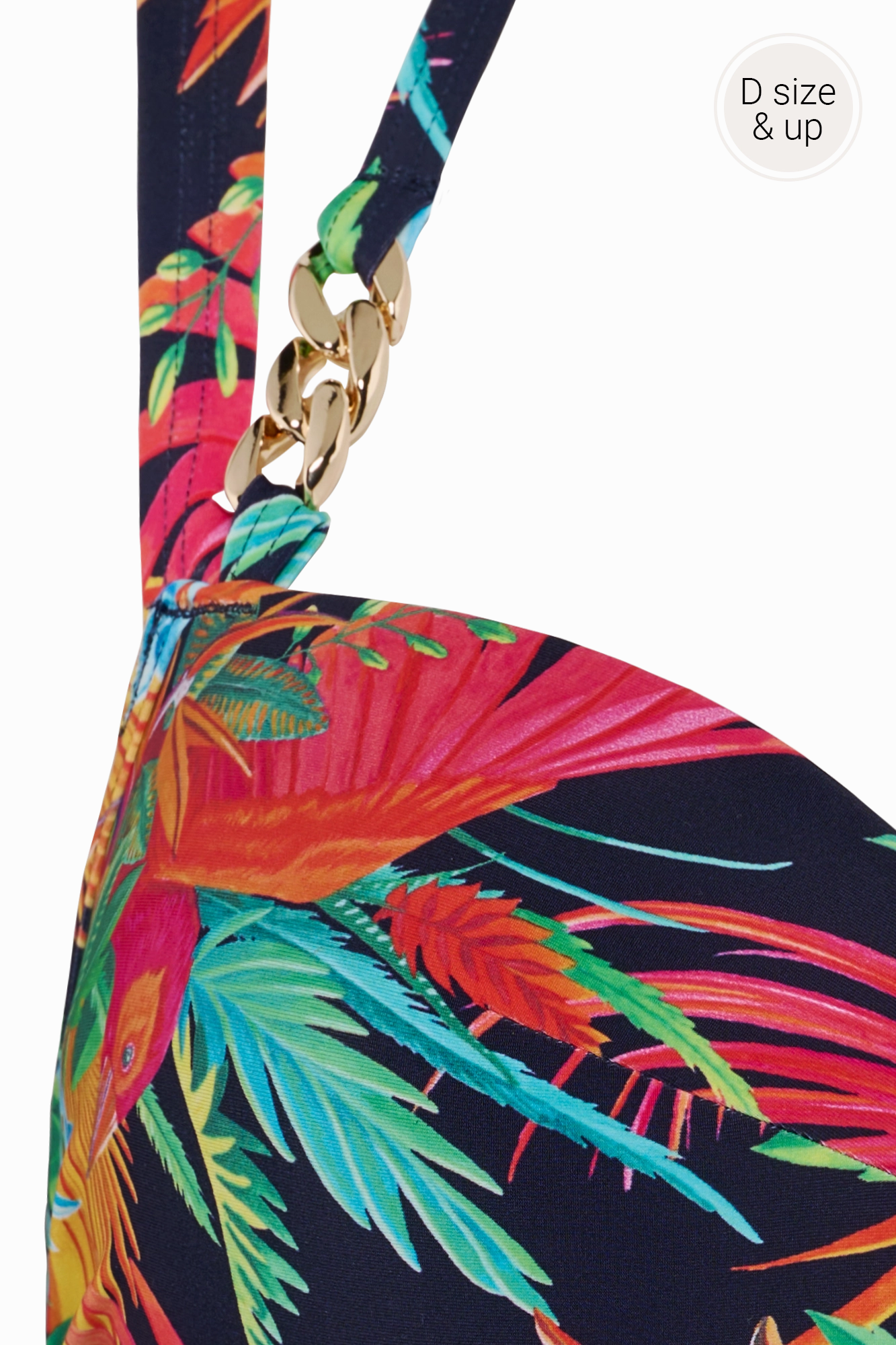 plunge balcony bikini top