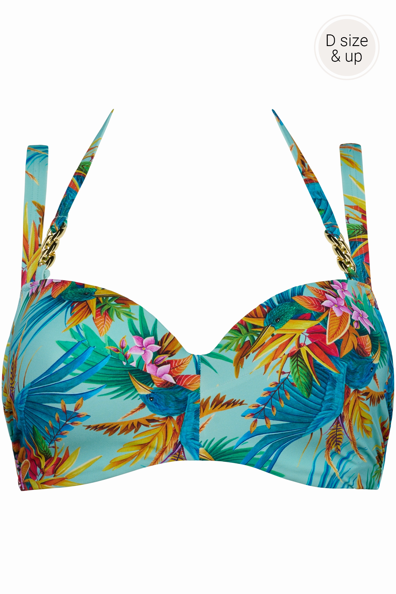 plunge balcony bikini top