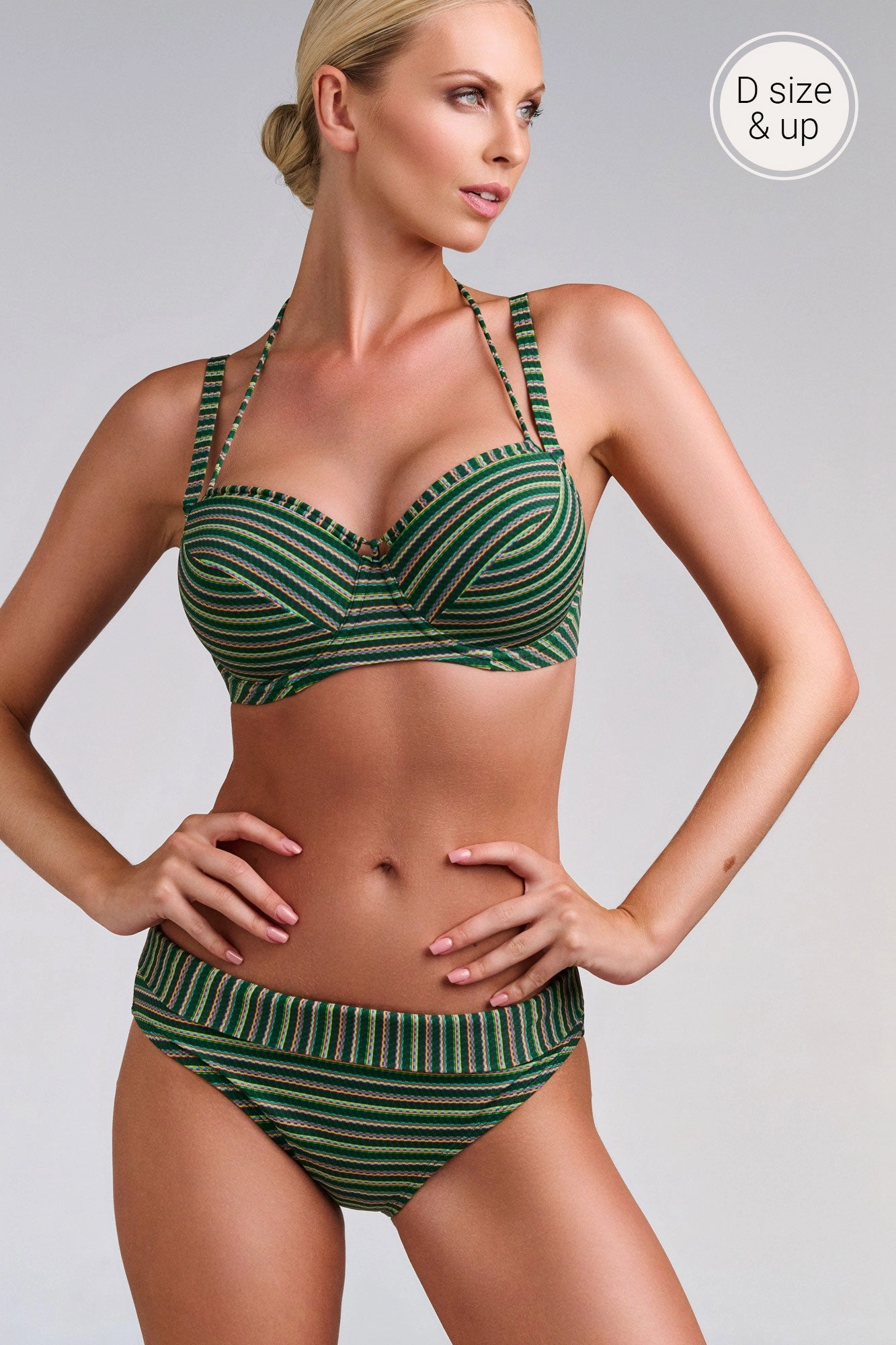 plunge balcony bikini top