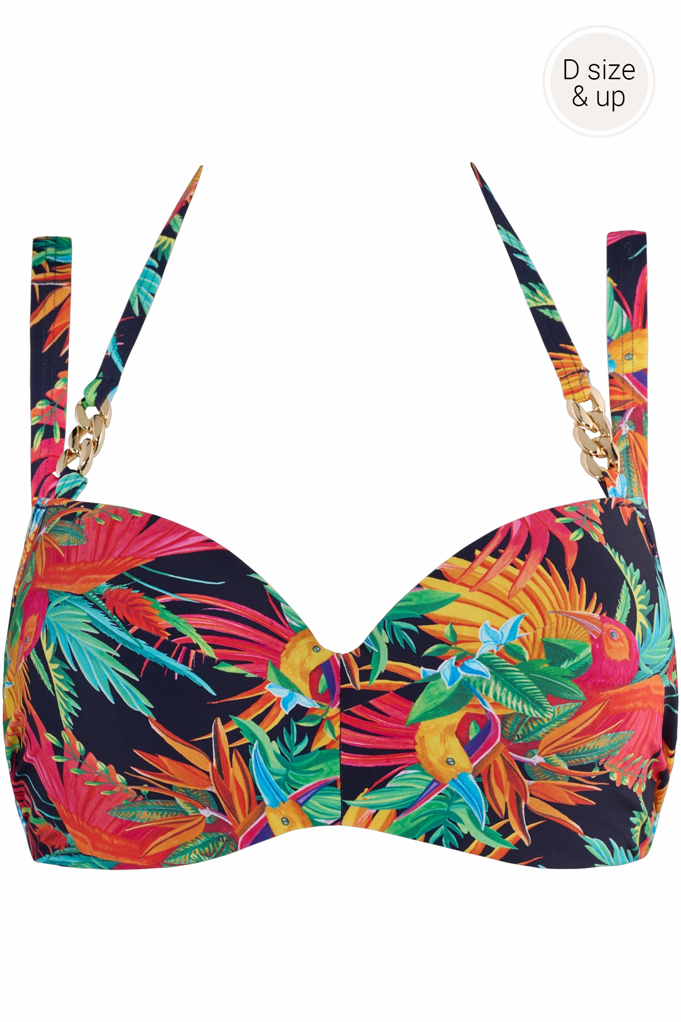 plunge balcony bikini top