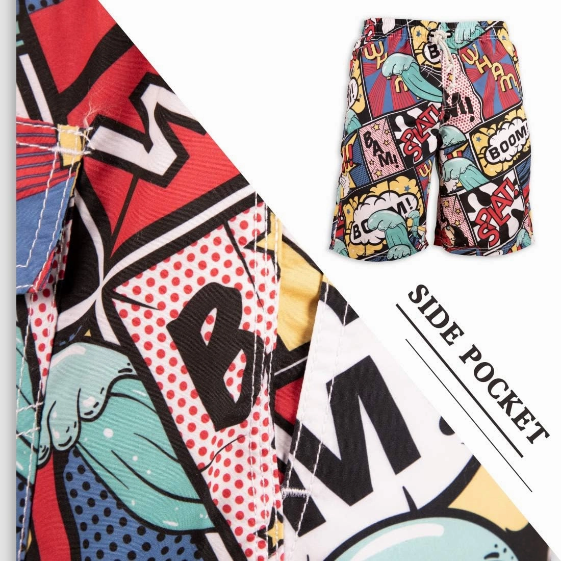 PREFER TO LIFE Men's Board Shorts, Quick Dry Swimwear Beach Holiday Party Bermuda Swim Big Pants 
