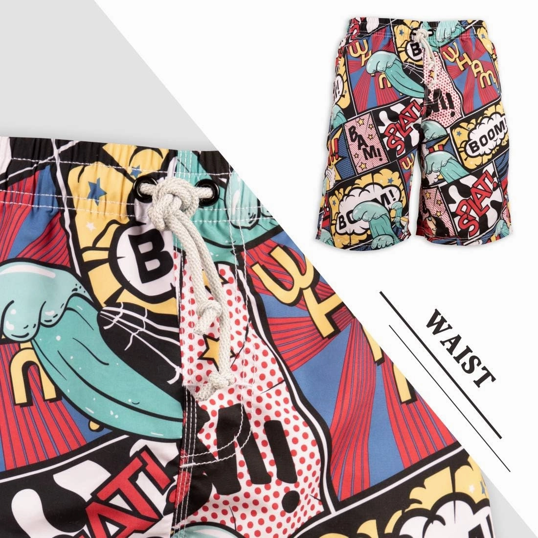PREFER TO LIFE Men's Board Shorts, Quick Dry Swimwear Beach Holiday Party Bermuda Swim Big Pants 