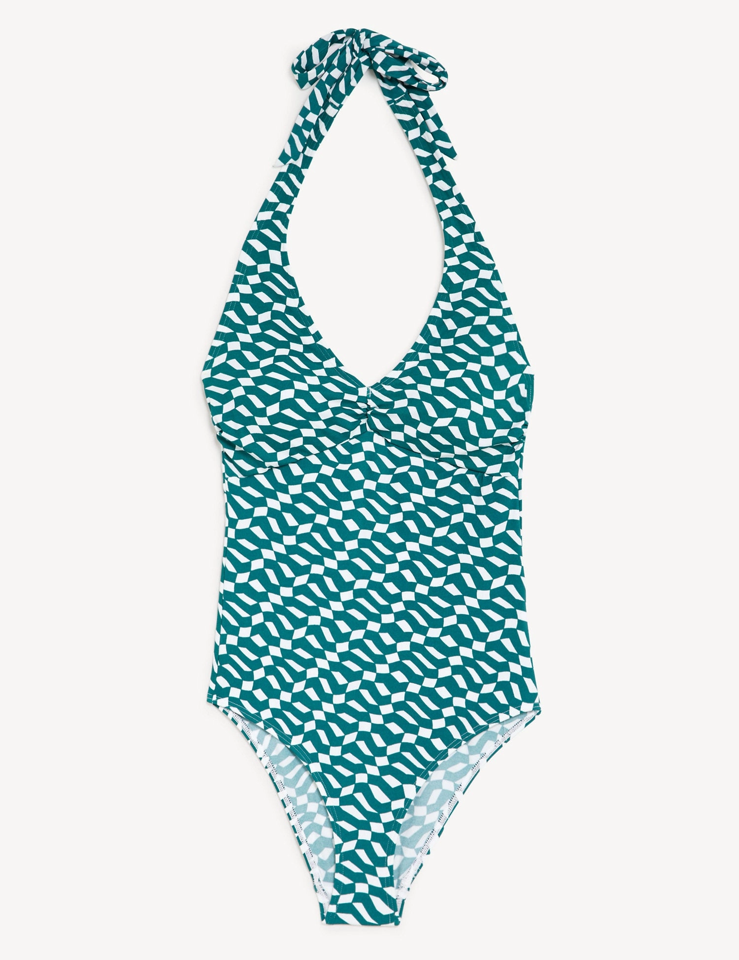 Printed Halterneck Swimsuit