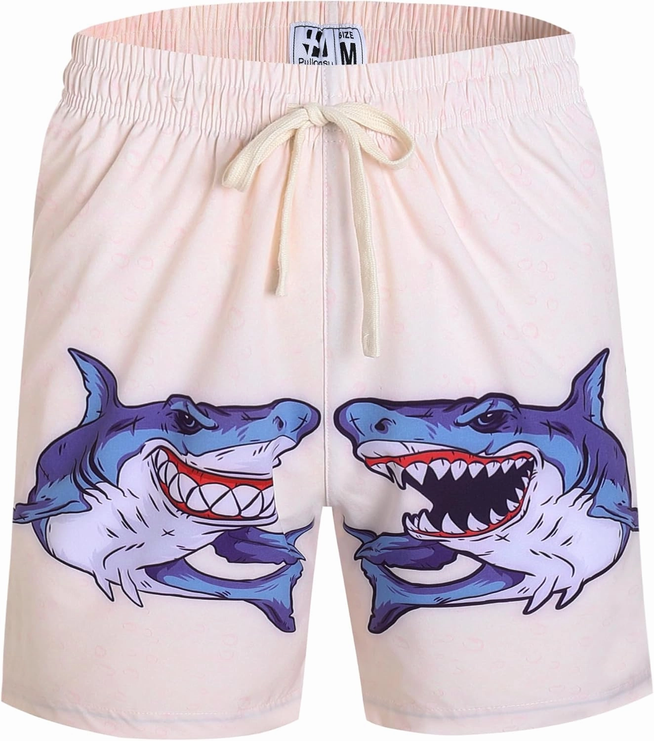Pullonsy Men's Swim Trunks Quick Dry Board Shorts with Zip Pockets Beach Swimwear Bathing Suits