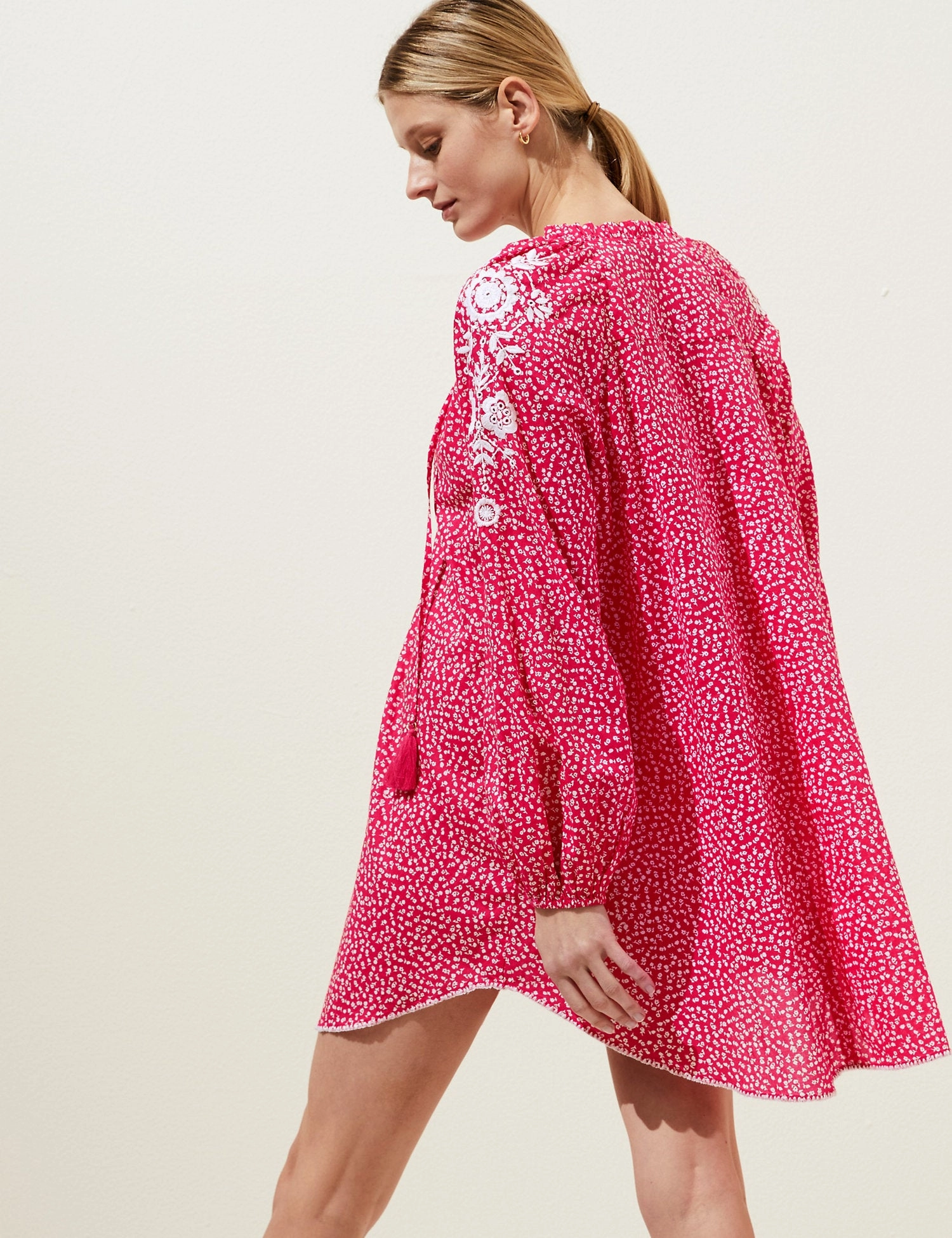 Pure Cotton Printed Beach Cover Up Kaftan