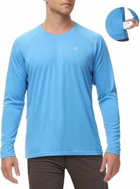 Rash Guard for Men Swim Shirt Quick Dry Fishing Shirts for Men UPF 50  Long Sleeve UV Sun Protection Beach Shirts