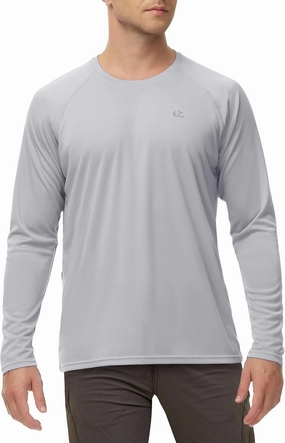 Rash Guard for Men Swim Shirt Quick Dry Fishing Shirts for Men UPF 50  Long Sleeve UV Sun Protection Beach Shirts