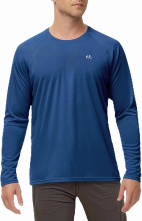 Rash Guard for Men Swim Shirt Quick Dry Fishing Shirts for Men UPF 50  Long Sleeve UV Sun Protection Beach Shirts