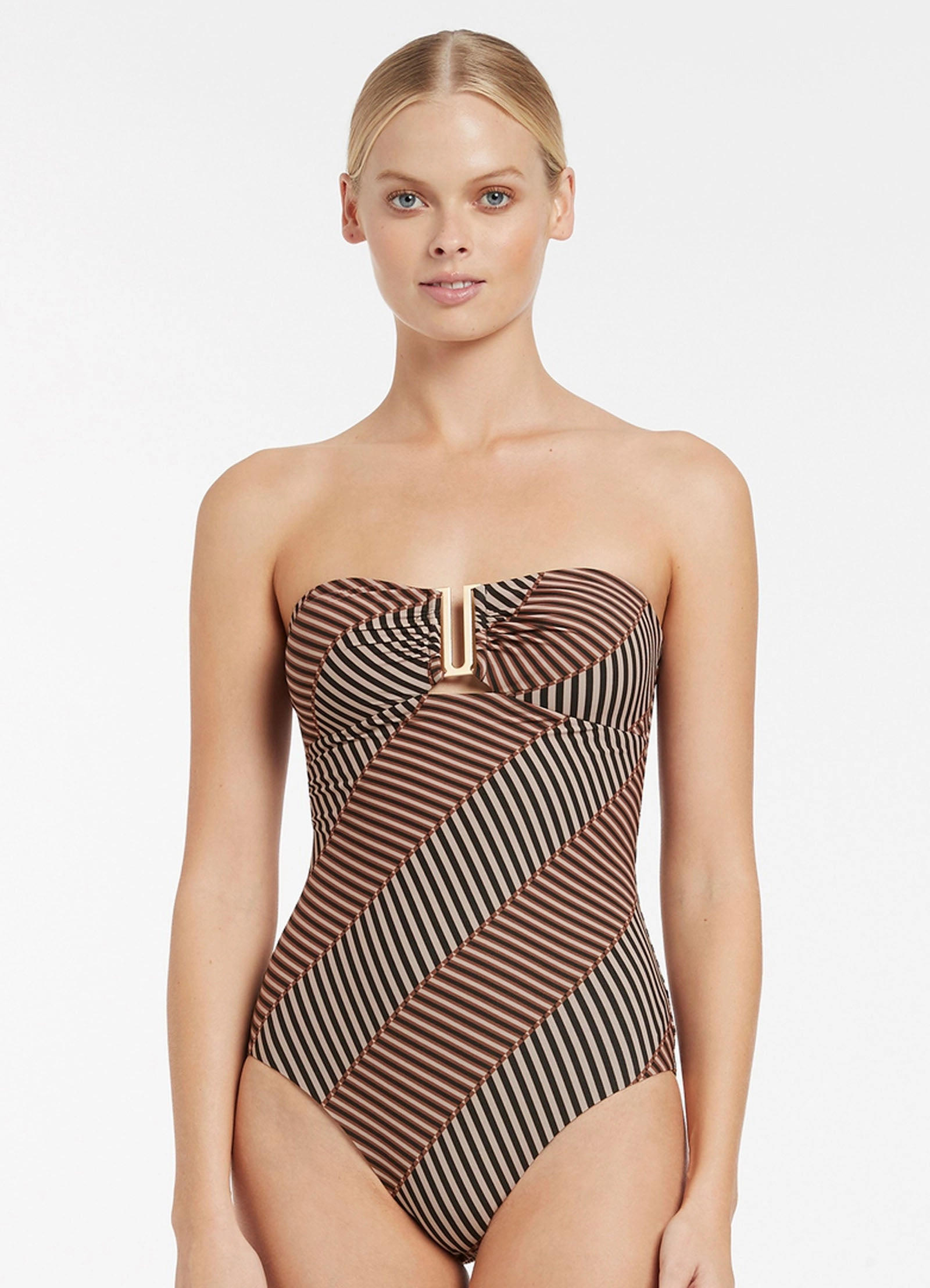 Raya Bandeau One Piece - Tobacco