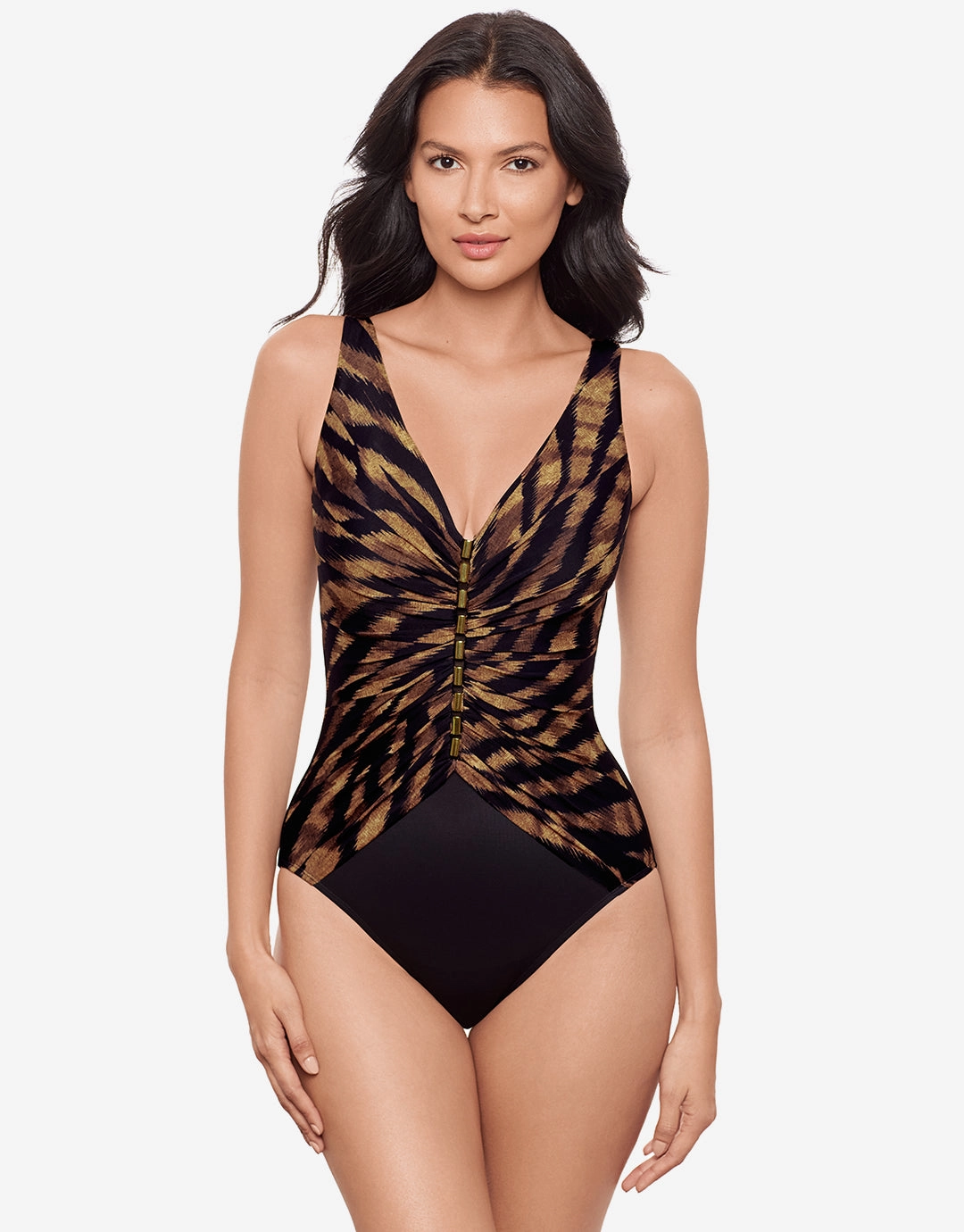 Raya De Safari Charmer Swimsuit - Black Brown