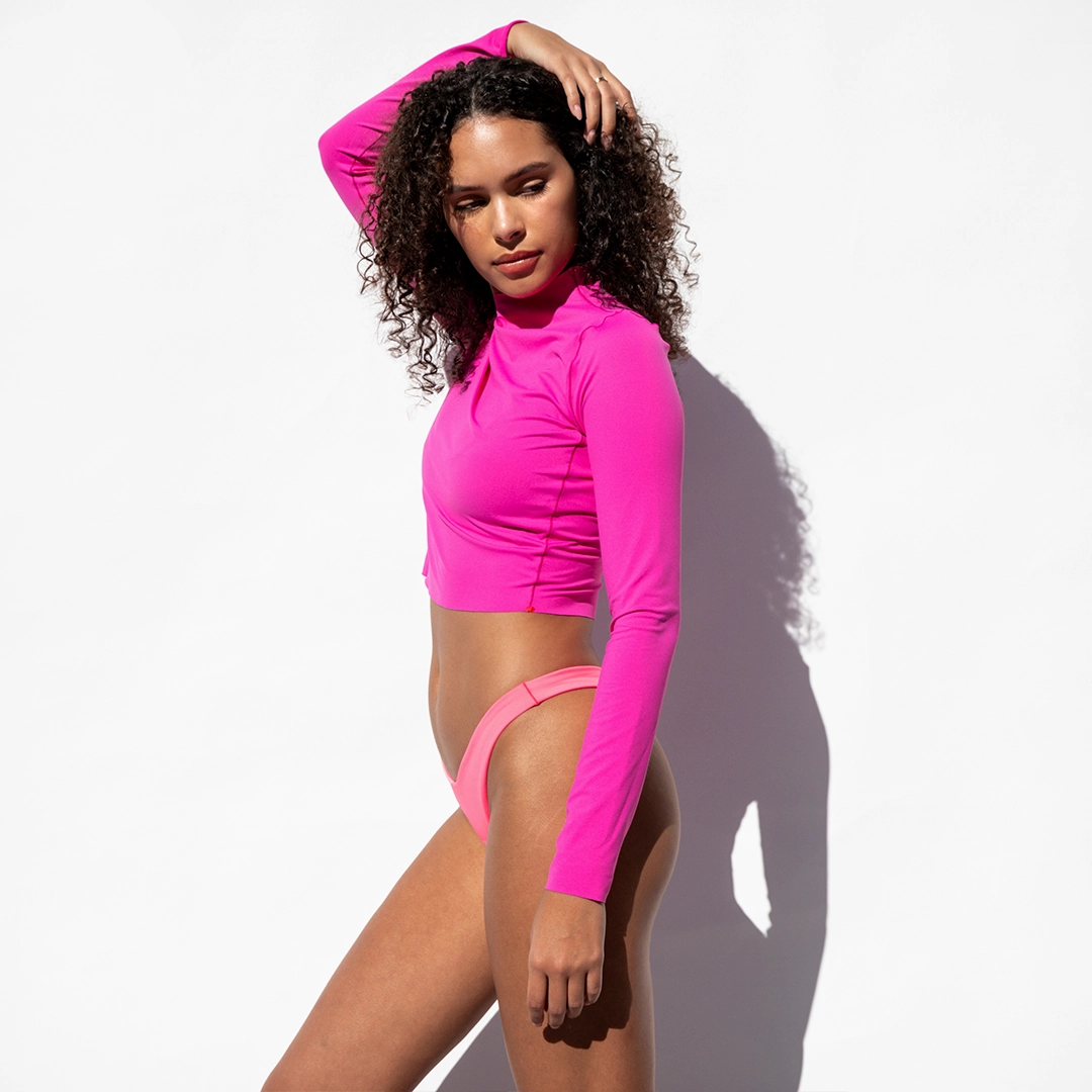 Rays Long Sleeve Top - Hot