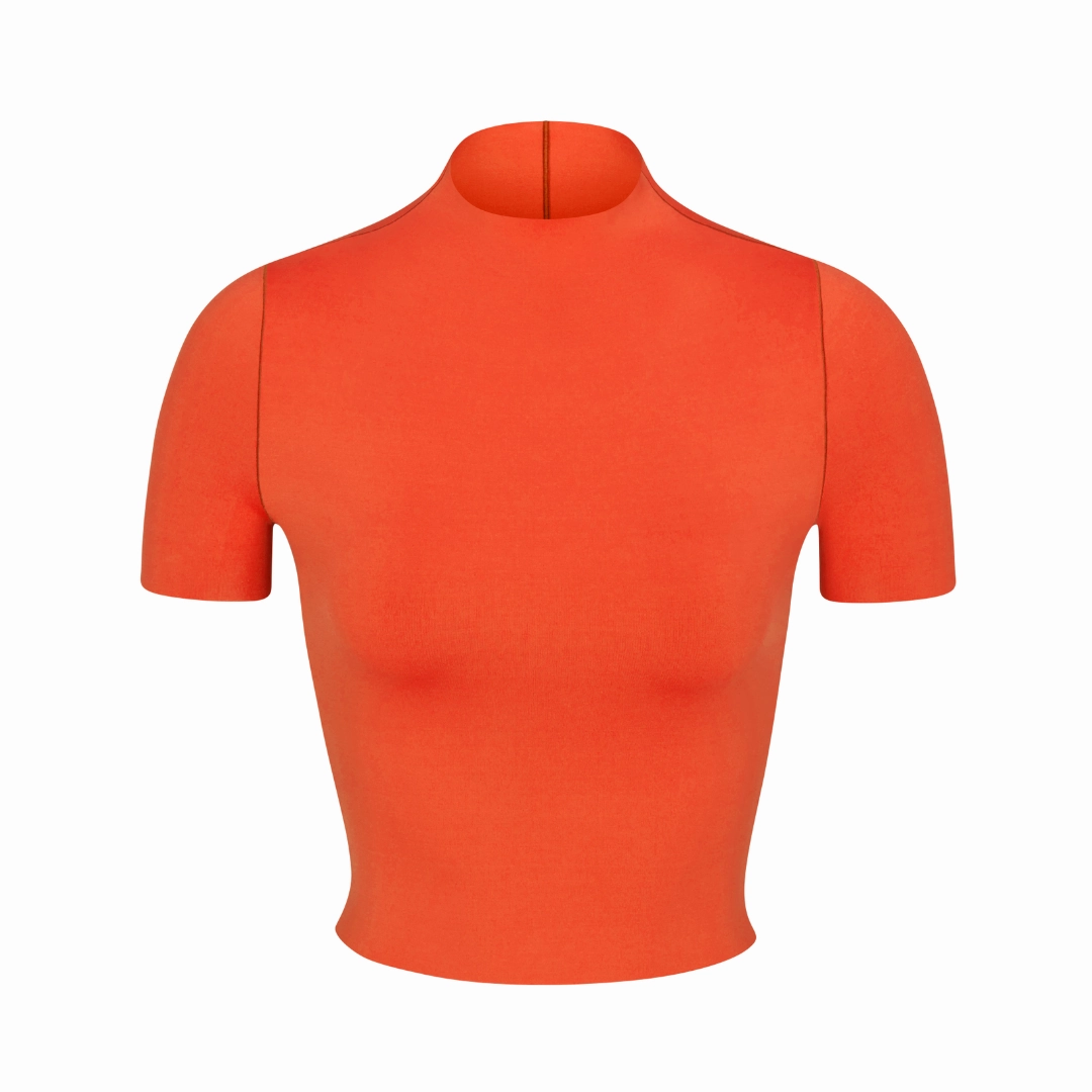 Rays Short Sleeve Top - Aperol