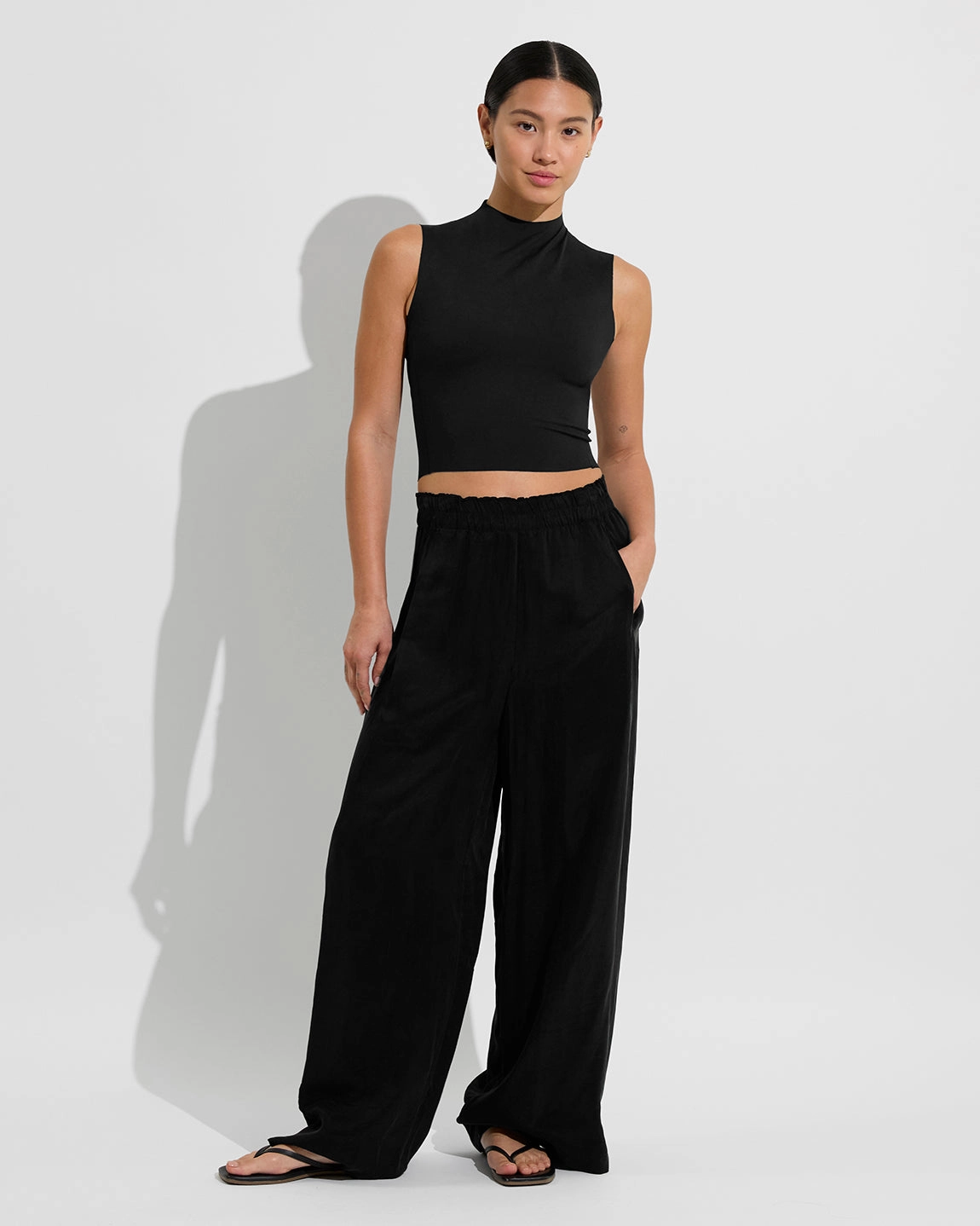 Rays Sleeveless Top - Jet