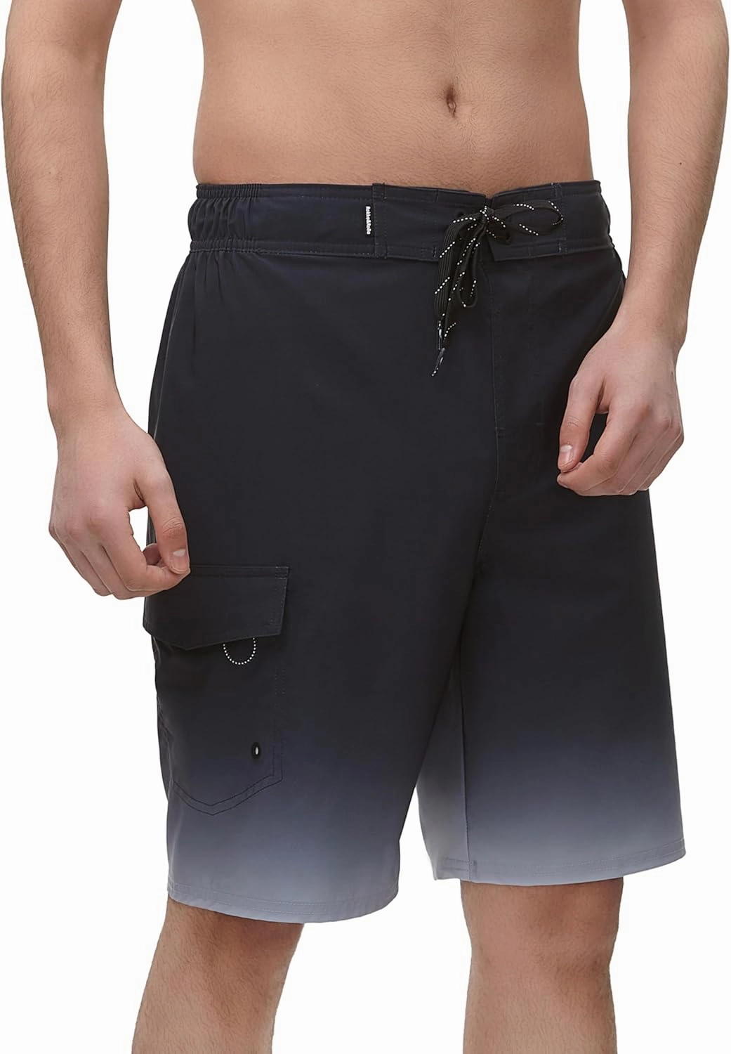 Rokka&Rolla Men's 4-Way Stretch Swim Trunks 9" Quick Dry Board Shorts Beach Swimwear Bathing Suit