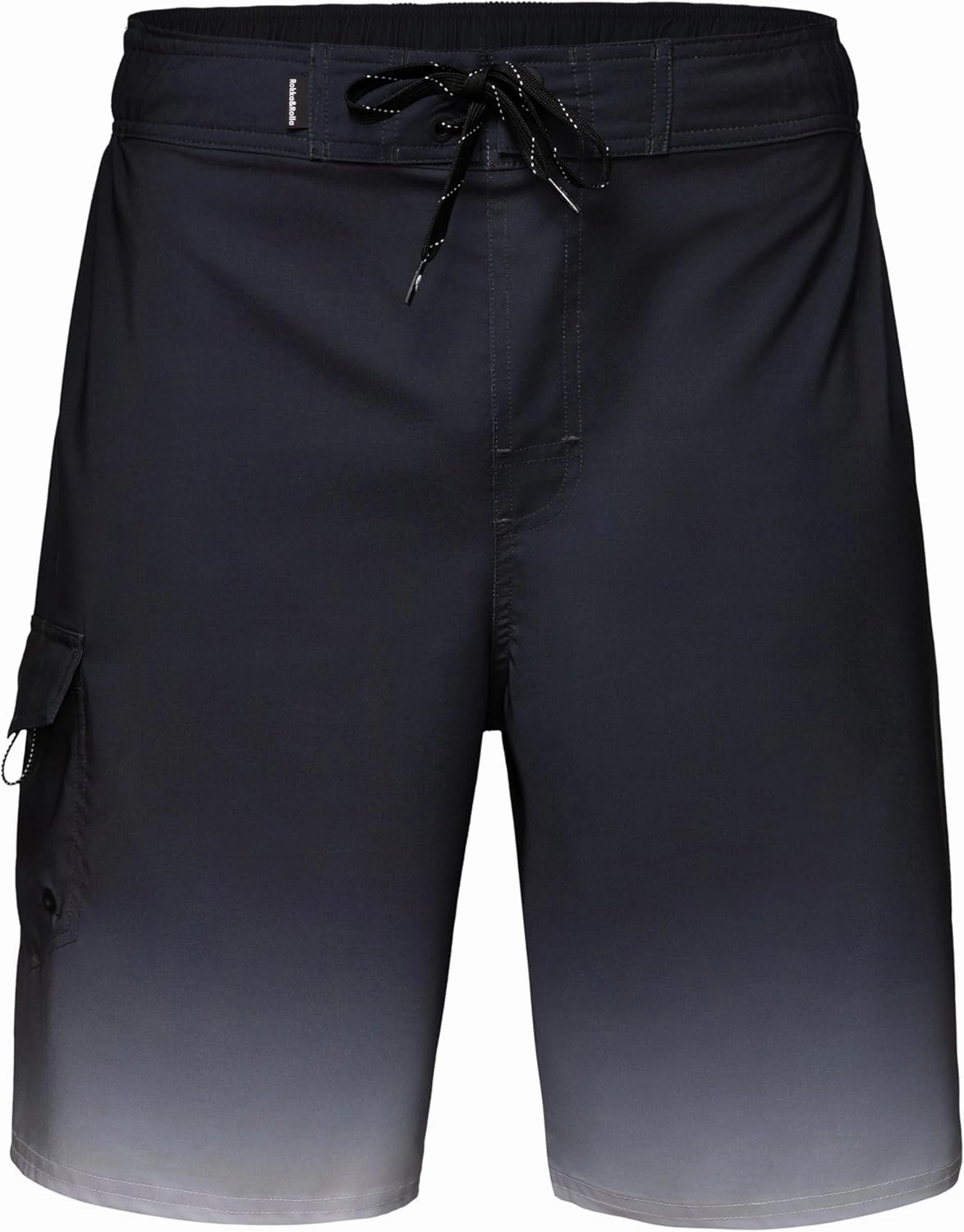 Rokka&Rolla Men's 4-Way Stretch Swim Trunks 9" Quick Dry Board Shorts Beach Swimwear Bathing Suit