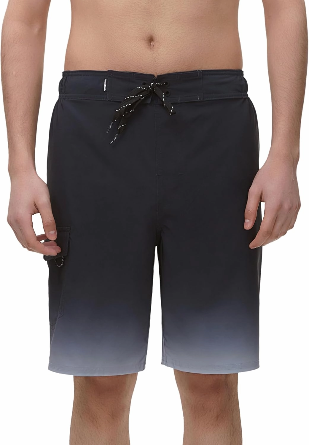 Rokka&Rolla Men's 4-Way Stretch Swim Trunks 9" Quick Dry Board Shorts Beach Swimwear Bathing Suit