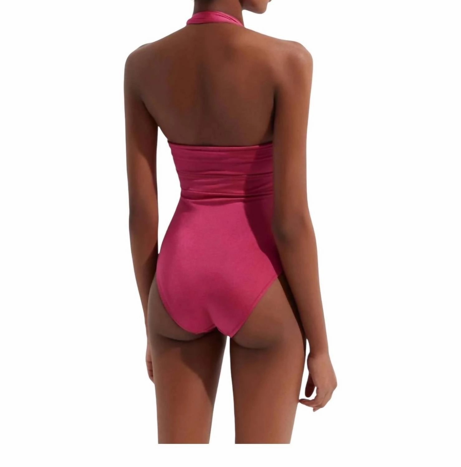 Roman One Piece Swimsuit In Ruby