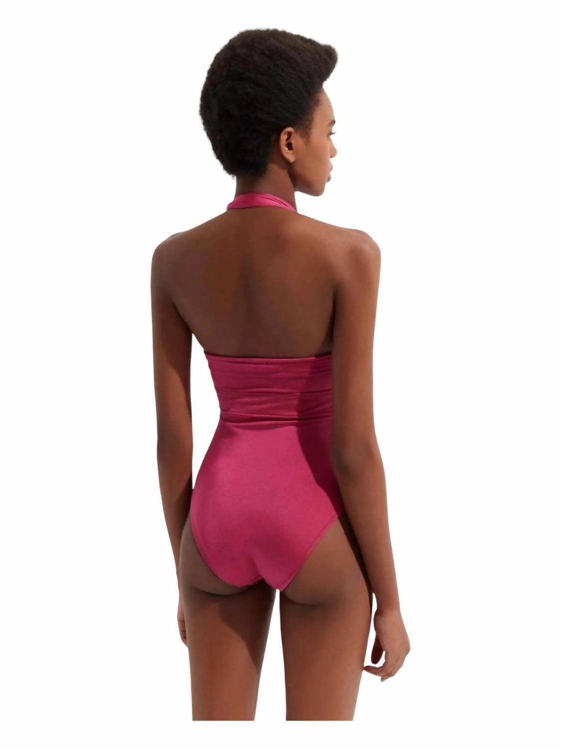 Roman One Piece Swimsuit In Ruby