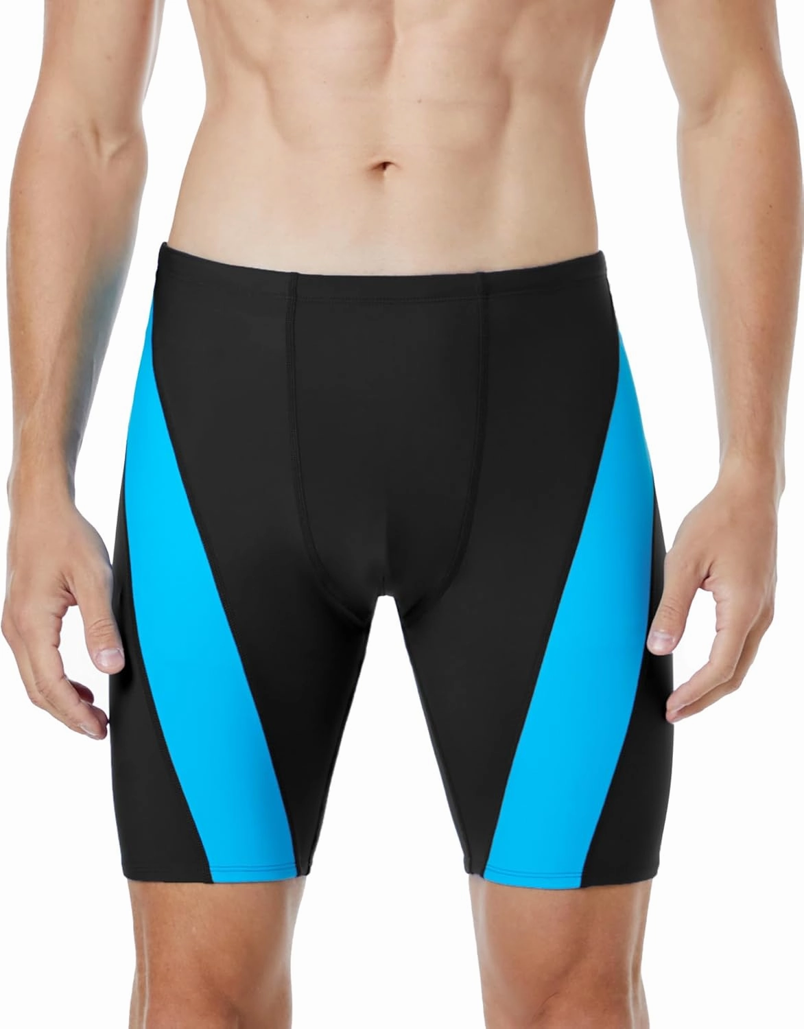 Runhit Men's Swim Jammers Competitive Swim Racing Team Swimsuit Quick Dry Athletic Swimming Shorts UPF 50 