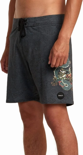 RVCA Men's Standard 4-Way Stretch Fixed Waist 18 Inch Boardshort