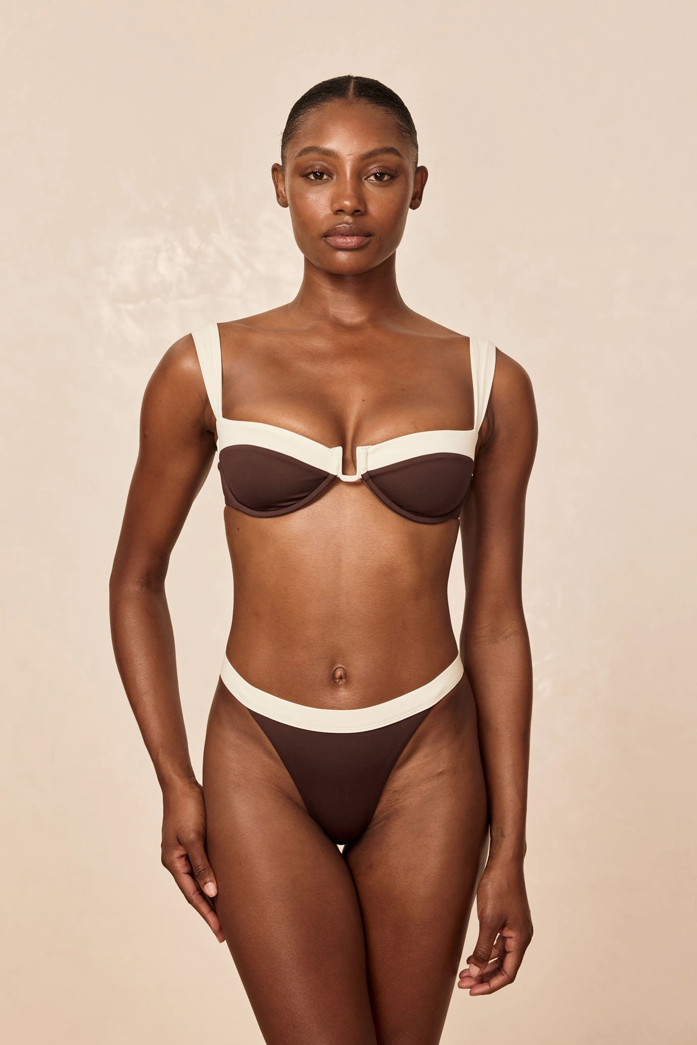 Santorini Bottom - Espresso/Ivory