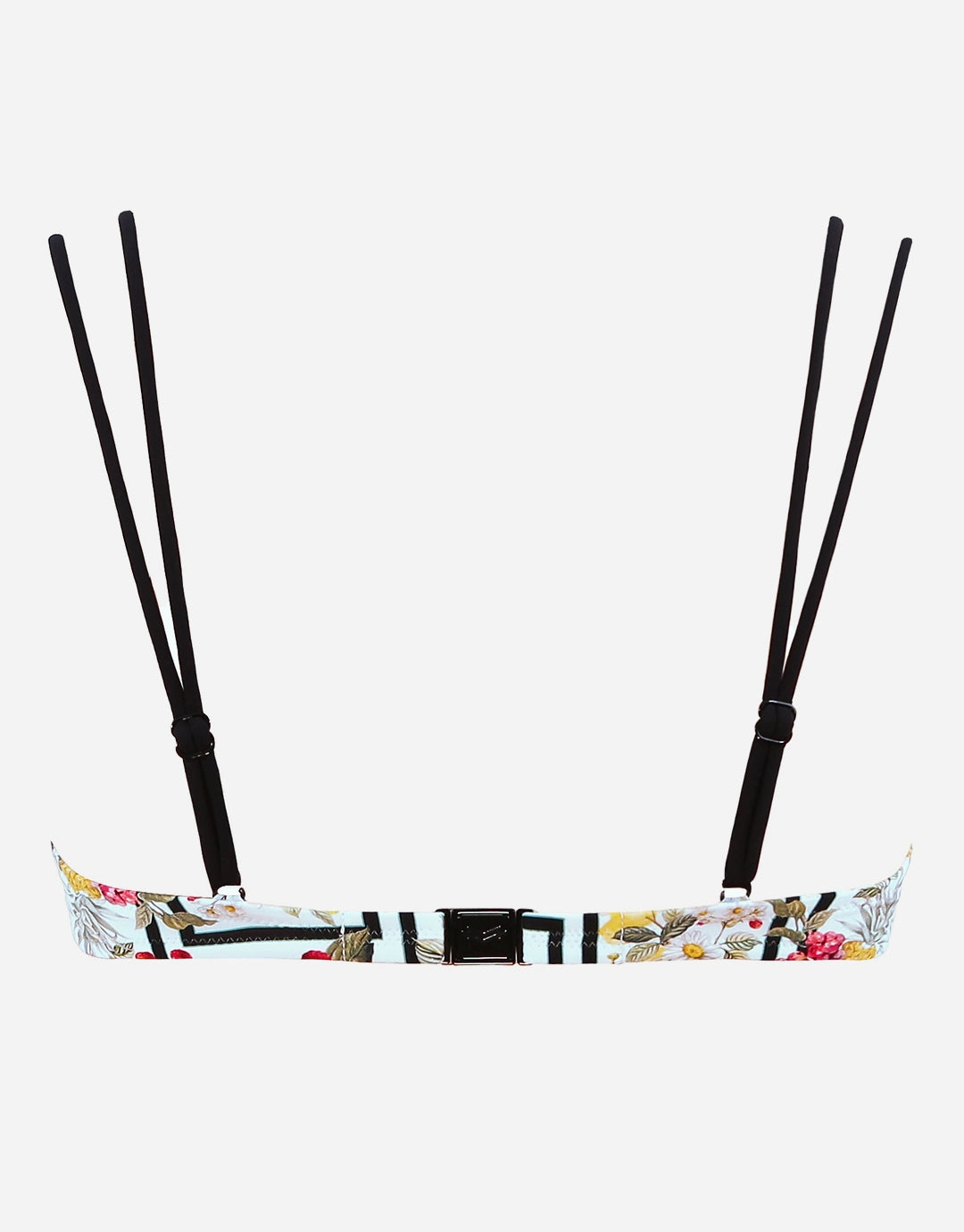 Scenery Underwired Bikini Top - Monochrome Garden